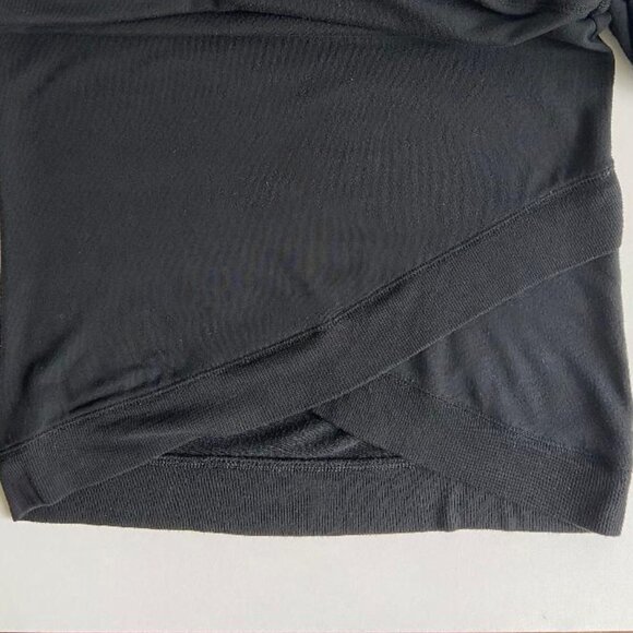 🆕 Athleta Women's Black Criss Cross Sweatshirt - Picture 9 of 11